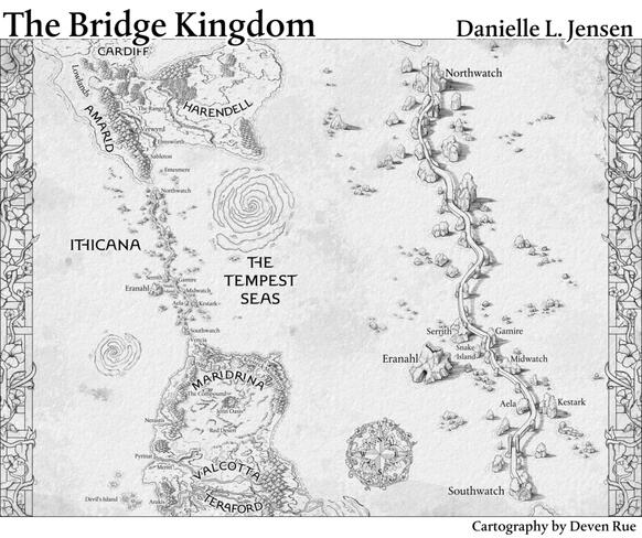 Map for the Bridge Kingdom series by Danielle L. Jensen