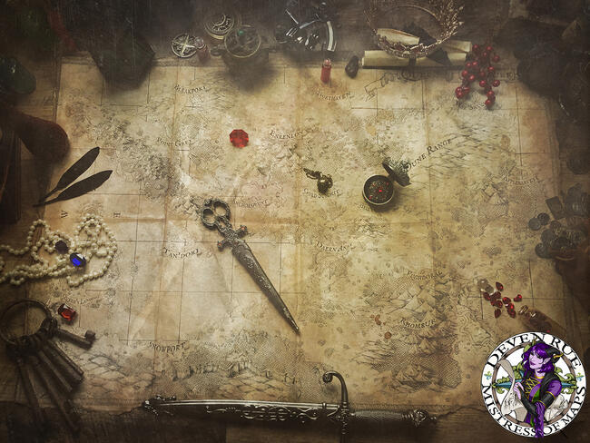 The Queen's Treasure Map - GM commission
