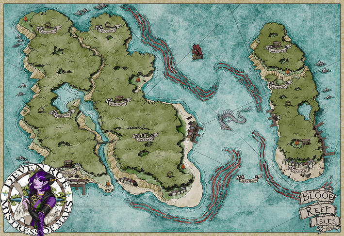 Blood Reef Isles map - personal project