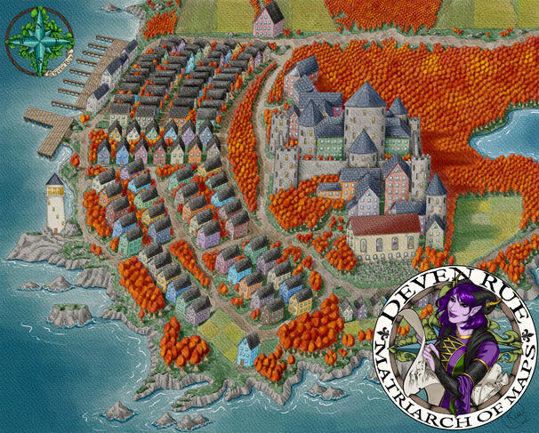 Map of Embervale - Personal project