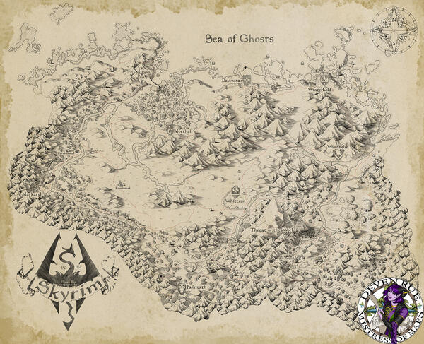 Skyrim map - personal project