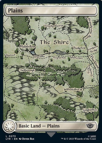 The Shire Magic the Gathering Land Card for the Lord of the Rings series